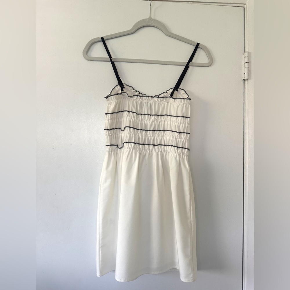 It Girl White Bow Mini Dress View 5
